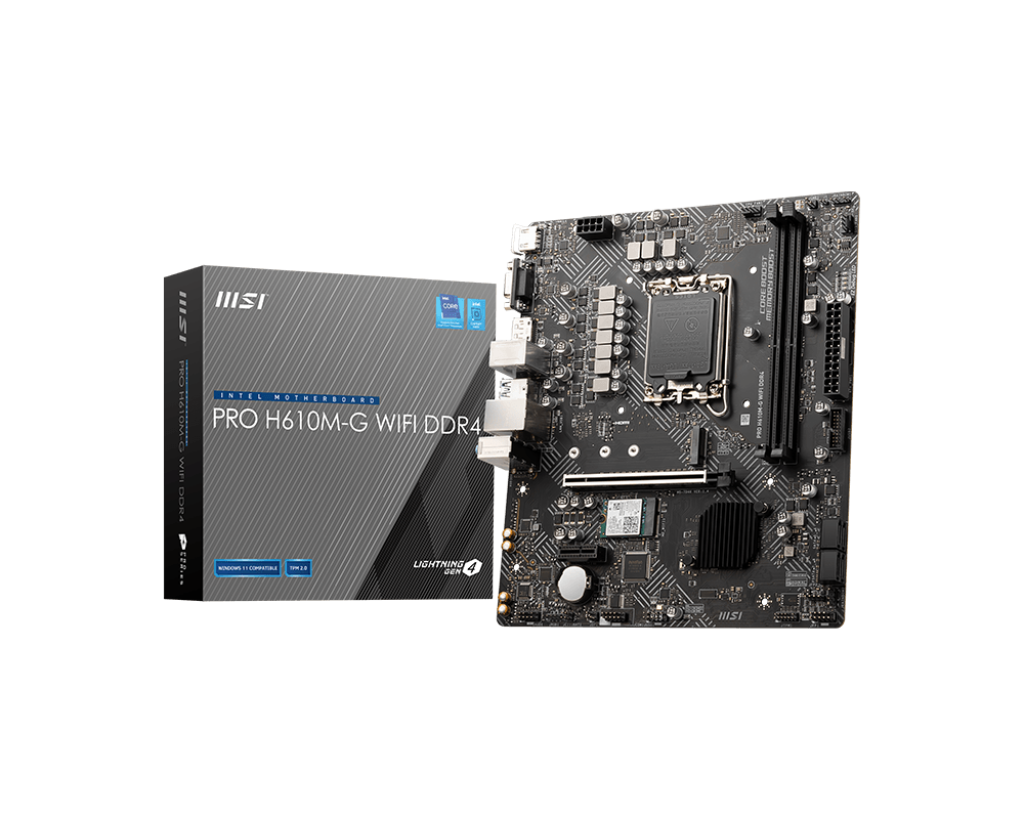 MSI Pro H610M-G WiFi DDR4 Motherboard