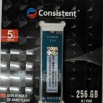 Consistent 256GB NVMe PCIe M.2 SSD 2280, 3D NAND with SLC Cache, Up to 2200MB/s, 5 Years Warranty