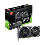 MSI Gaming GeForce RTX 3060 gddr6 pci_e_x16 12GB 15 Gbps GDRR6 192-Bit HDMI/DP PCIe 4 Torx Twin Fan Ampere OC Graphics Card (RTX 3060 Ventus 2X 12G OC), Black