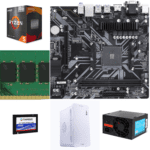 Assembled Computer Ryzen 5600G with B450M Motherboard | 8GB RAM | 256 GB SSD | White Cabinet | 450W Power Supply