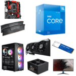 Core i5 12400F with B760M Gaming wifi DDR5 Motherboard, 3060 12GB Graphics Card,1TB Gen 4 NVMe SSD, 16GBx2 DDR5 5200Mhz, 550W SMPS, 27 Inch 2K IPS 180hz, 4 Fan Cabinet