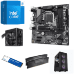 Assembled Computer KharidiyeBasic Intel Core i5-14500 with B760M DS3H AX DDR5 Motherboard, 32GB RAM DDR5, 500 GB Gen 4 Western Digital SSD, Gigabyte 650W SMPS and Zebronics Invender Black