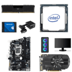 Assembled Computer Intel Core-i5 6th Gen with H110M Motherboard, 16GB DDR4 RAM, 256GB SSD, 450W PSU, 4GB Graphics Card, 4 RGB Fan Cabinet, 18.5 Inch Monitor