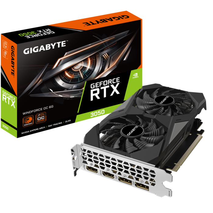 Gigabyte GeForce RTX 3050 WindForce OC 6G