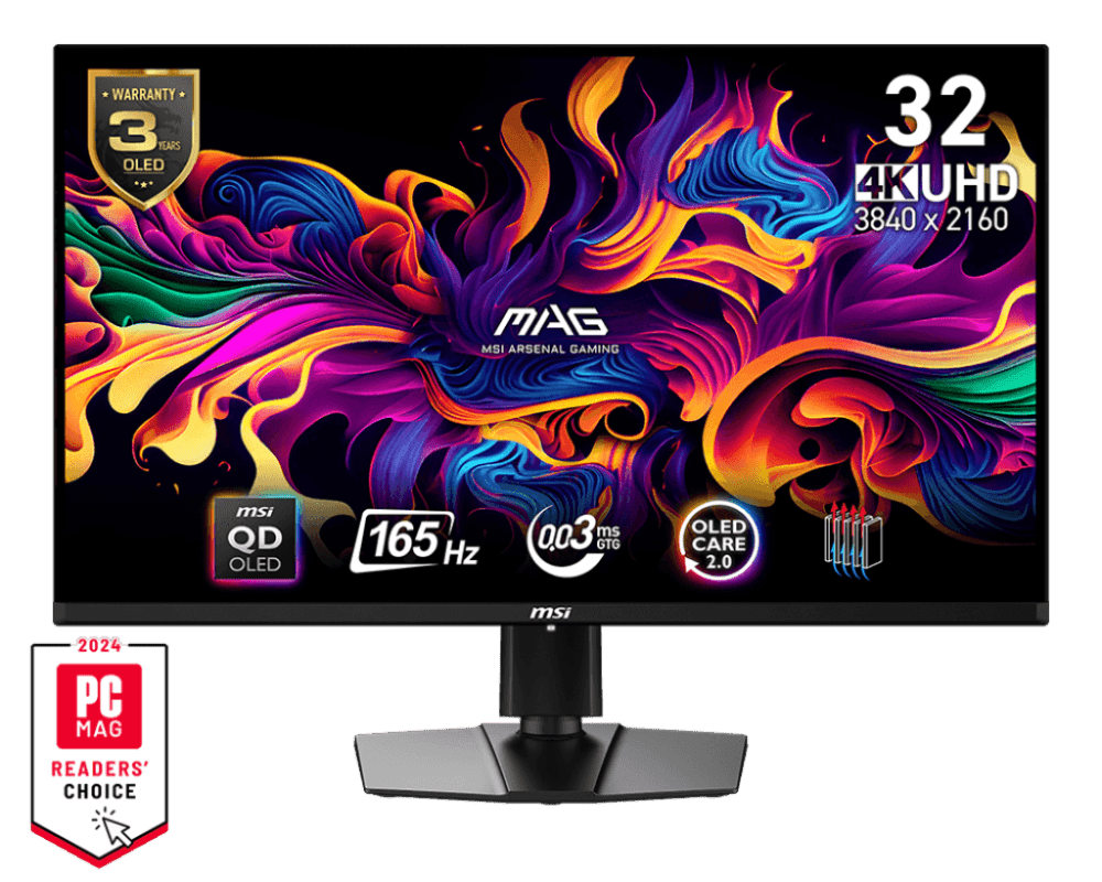 MSI MAG 321UP QD-OLED Computer Monitor