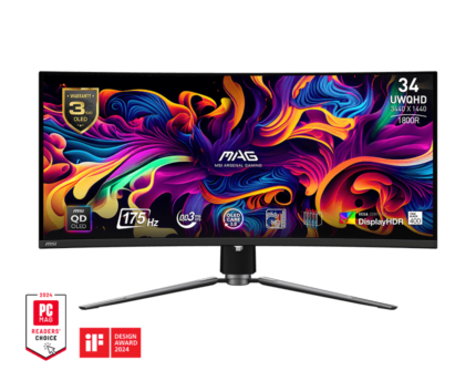 MSI MAG 341CQP QD-OLED Gaming Monitor