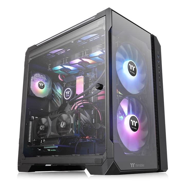 Thermaltake View 51 Tempered Glass ARGB Edition Black Chassis