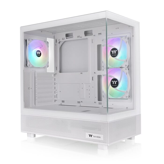 View 380 TG ARGB Snow Mid Tower Cabinet