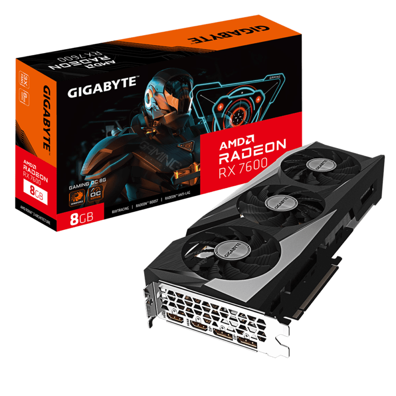 Gigabyte Radeon RX 7600 Gaming OC 8G Graphics Card