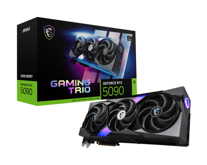 MSI GeForce RTX 5090 32G Gaming Trio Graphics Card