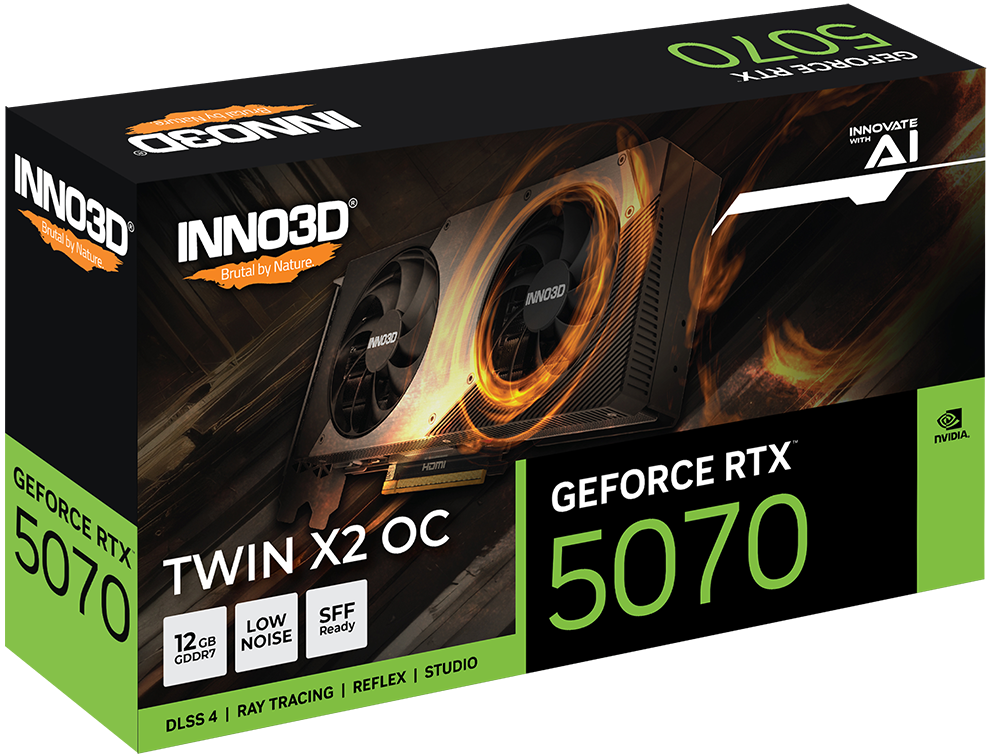 INNO3D GeForce RTX 5070 Twin X2 OC 12GB