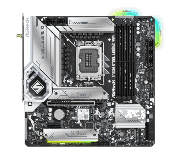 AsRock B760M Steel Legend WiFi Motherboard - Image 6