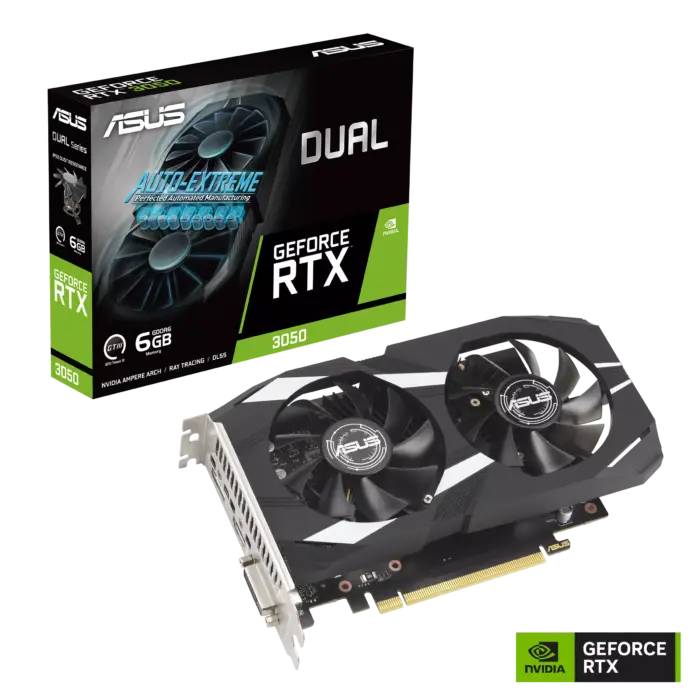 ASUS Dual GeForce RTX 3050 6GB GDDR6 with two powerful fans AAA gaming performance and ray tracing - Image 2