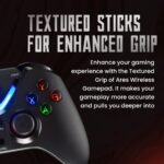 Cosmic Byte Ares Black Wireless Controller for PC,rubberised texture,700 mah battery,Vibration feature - Image 5