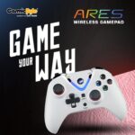 Cosmic Byte Ares White Wireless Controller for PC,rubberised texture,700 mah battery,Vibration feature - Image 2