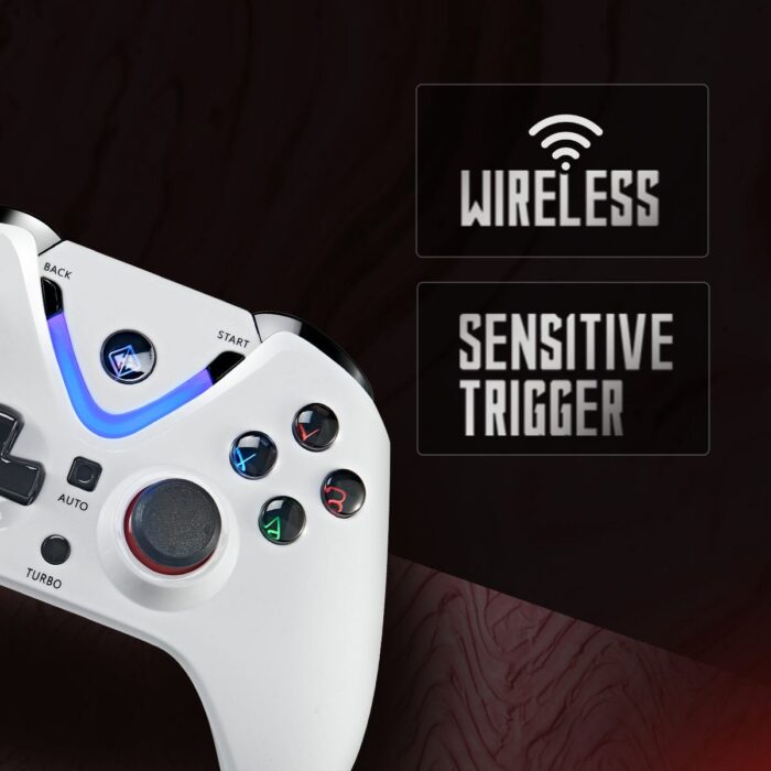 Cosmic Byte Ares White Wireless Controller for PC,rubberised texture,700 mah battery,Vibration feature - Image 9