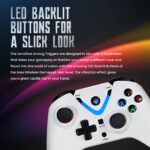 Cosmic Byte Ares White Wireless Controller for PC,rubberised texture,700 mah battery,Vibration feature - Image 4
