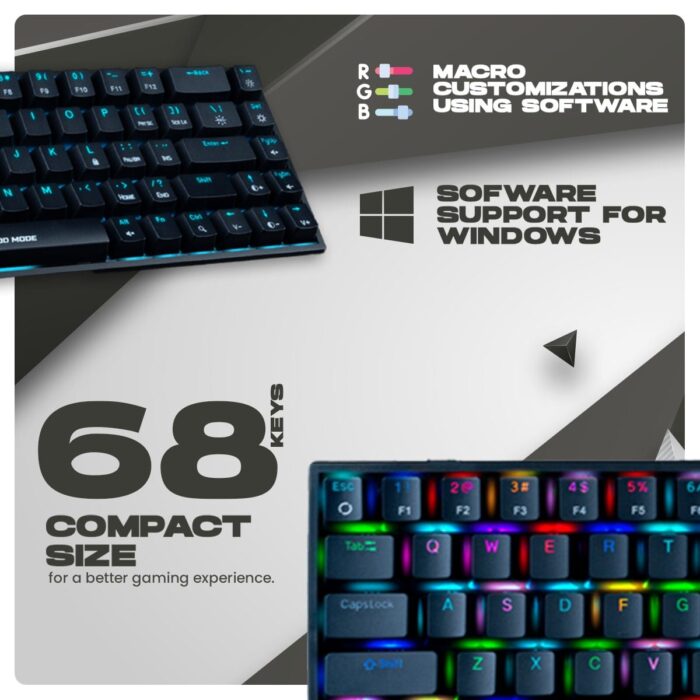 Cosmic Byte Artemis 68 keys RGB Mechanical keyboard, Outemu Red Switch - Image 4