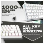 Cosmic Byte Artemis White 68 keys RGB Mechanical keyboard,Outemu Swappable Blue Switch GK36 - Image 5