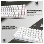 Cosmic Byte Artemis White 68 keys RGB Mechanical keyboard,Outemu Swappable Blue Switch GK36 - Image 4