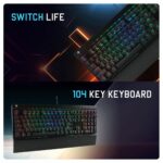 Cosmic Byte Black Eye Pro GK29 (Blue Switch),Full Length Keyboard,Per Key RGB,Wrist Rest,Swappable Outemu Switches - Image 2