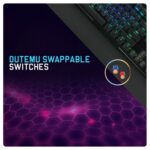 Cosmic Byte Black Eye Pro GK29 (Blue Switch),Full Length Keyboard,Per Key RGB,Wrist Rest,Swappable Outemu Switches - Image 3