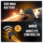 Cosmic Byte Blitz Wired + Wireless Gamepad for PC,Hall Effect Joystick & Triggers,1000 Hz Polling Rate(Black) - Image 2