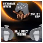 Cosmic Byte Blitz Wired + Wireless Gamepad for PC,Hall Effect Joystick & Triggers,1000 Hz Polling Rate (Grey) - Image 3