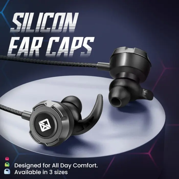 Cosmic Byte CB-EP-07 Gaming Earphone with Detachable Microphone (Black) - Image 3