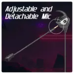Cosmic Byte CB-EP-08 Gaming Earphone with Detachable Microphone (Black) - Image 4