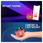 Cosmic Byte Cosmobuds X50 TWS Gaming Earbuds,Bluetooth 5.3,Dual modes Music & Gaming,40 ms Low Latency ,DNS Quad Mics (Red) - Image 2