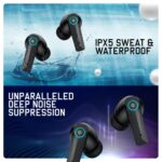 Cosmic Byte Cosmobuds X50 TWS Gaming Earbuds,Bluetooth 5.3,Dual modes Music & Gaming,40 ms Low Latency ,DNS Quad Mics (Black) - Image 7