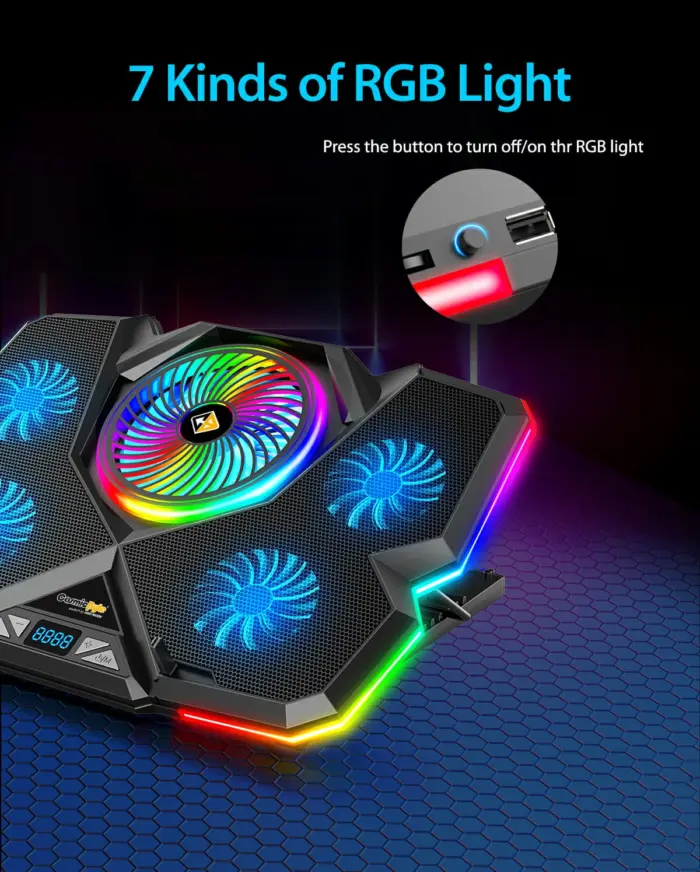 Cosmic Byte Cyclone RGB Laptop Cooling Pad - Image 7