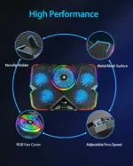 Cosmic Byte Cyclone RGB Laptop Cooling Pad - Image 6