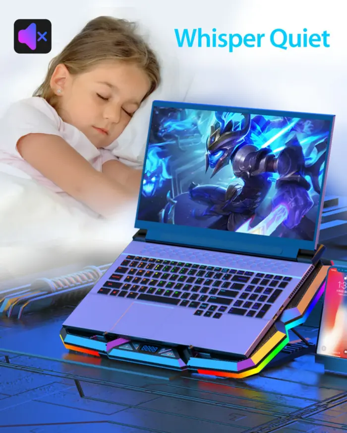 Cosmic Byte Cyclone RGB Laptop Cooling Pad - Image 5