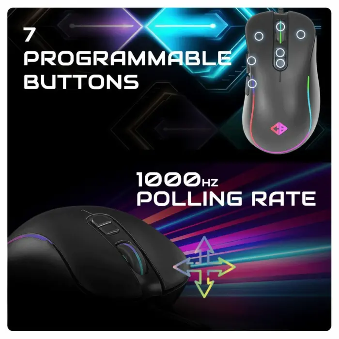 Cosmic Byte 'Dragonfly' RGB Keyboard-Mouse combo,Upgraded with Software support - Image 4