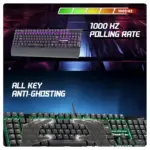 Cosmic Byte CB-GK-24 Equinox Alturas Mechanical Keyboard with Upgraded with Swappable Outemu Blue Switches (Black) - Image 5