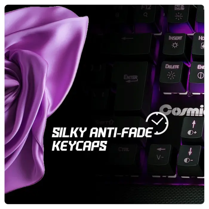 Cosmic Byte CB-GK-24 Equinox Alturas Mechanical Keyboard with Upgraded with Swappable Outemu Blue Switches (Black) - Image 2