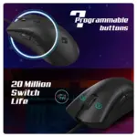 Cosmic Byte Falcon Wired Gaming Mouse,48 gm Lightweight,1000 Hz Polling rate,Pixart 3327 Sensor,200-12400 DPI - Image 3