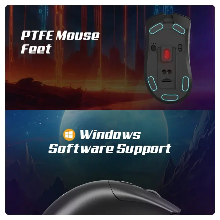 Cosmic Byte Falcon Wired Gaming Mouse,48 gm Lightweight,1000 Hz Polling rate,Pixart 3327 Sensor,200-12400 DPI - Image 2