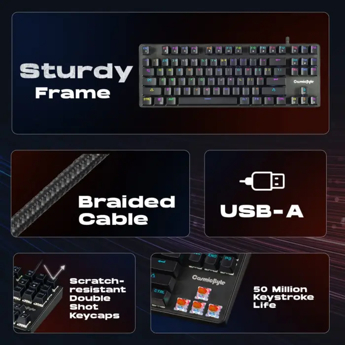 Cosmic Byte 'Firefly' GK34 Keyboard with Hot Swappable switches CB-GK-34 - Image 2