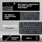 Cosmic Byte 'Firefly' per key RGB Ten-Keyless Mechanical Keyboard CB-GK-18 - Image 3