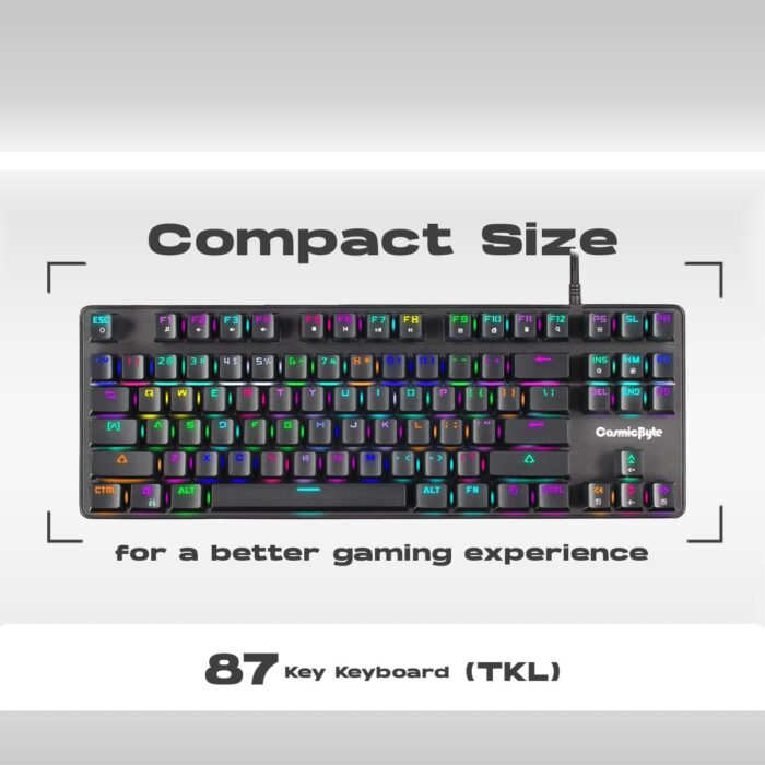 Cosmic Byte 'Firefly' per key RGB Ten-Keyless Mechanical Keyboard CB-GK-16 - Image 7