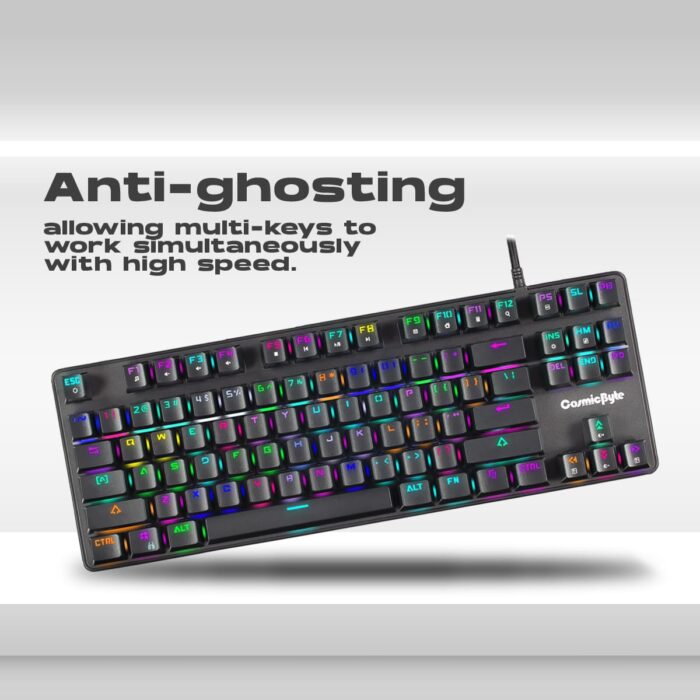 Cosmic Byte 'Firefly' per key RGB Ten-Keyless Mechanical Keyboard CB-GK-16 - Image 6
