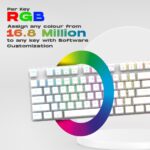 Cosmic Byte 'Firefly' WHITE GK37 per key RGB Ten-Keyless Mechanical Keyboard CB-GK-37 White - Image 8
