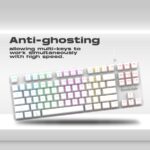 Cosmic Byte 'Firefly' WHITE GK37 per key RGB Ten-Keyless Mechanical Keyboard CB-GK-37 White - Image 6