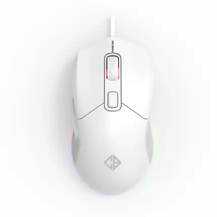 Cosmic Byte Firestorm RGB White Gaming Mouse