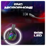 Cosmic Byte Immortal 2.4Ghz Wireless + Bluetooth + Wired Headphone (Black) - Image 4