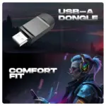 Cosmic Byte Immortal 2.4Ghz Wireless + Bluetooth + Wired Headphone (Black) - Image 3