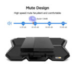 Cosmic Byte Meteoroid Laptop Cooling Pad, 6 Fan Design, LED Light, USB Ports, Support Upto 17" laptops (Blue) - Image 2